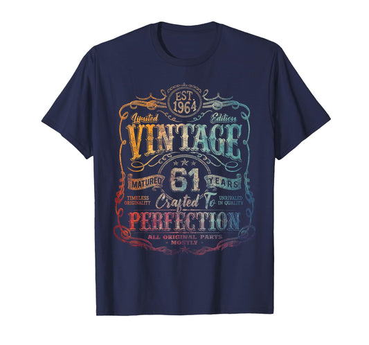 Vintage 1964 Limited Edition Shirt 61 year old 61st Birthday T-Shirt
