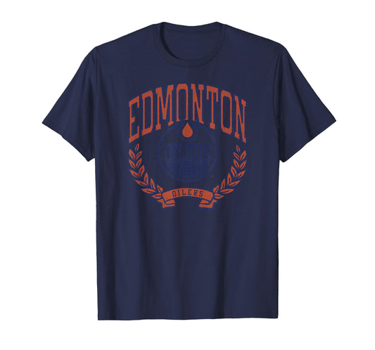 Edmonton Oilers Vintage Victory White Officially Licensed T-Shirt