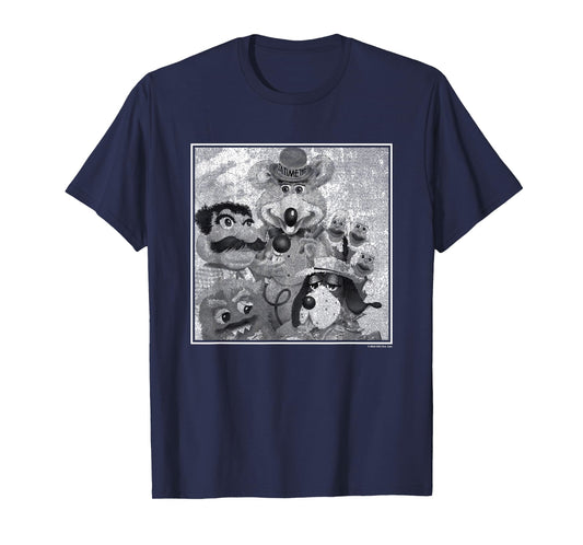 Chuck E. Cheese Group Shot Vintage Band Photo Logo T-Shirt