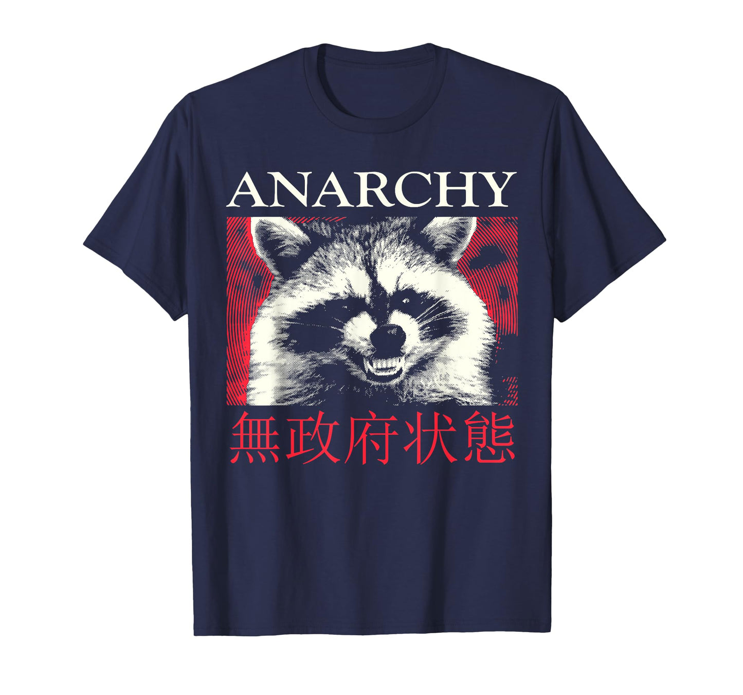 Anarchy Raccoon Japanese T-Shirt