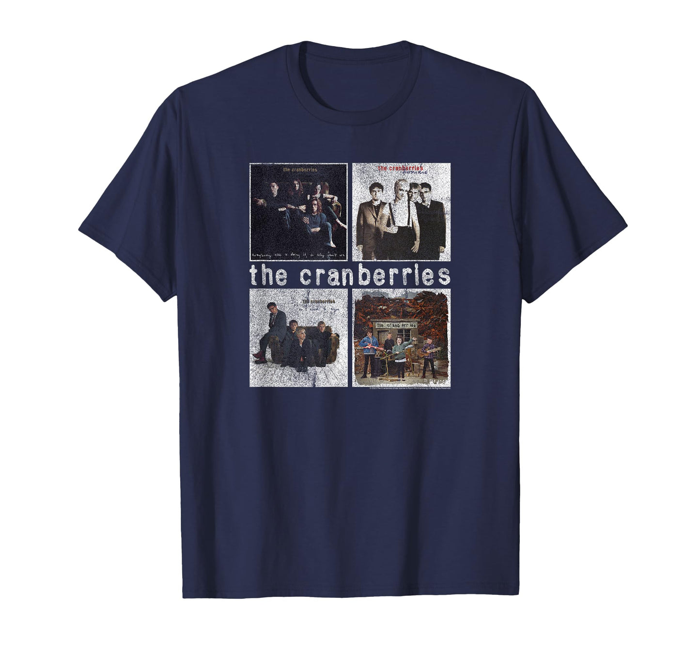 The Cranberries Distressed Album Covers Vintage Band T-Shirt