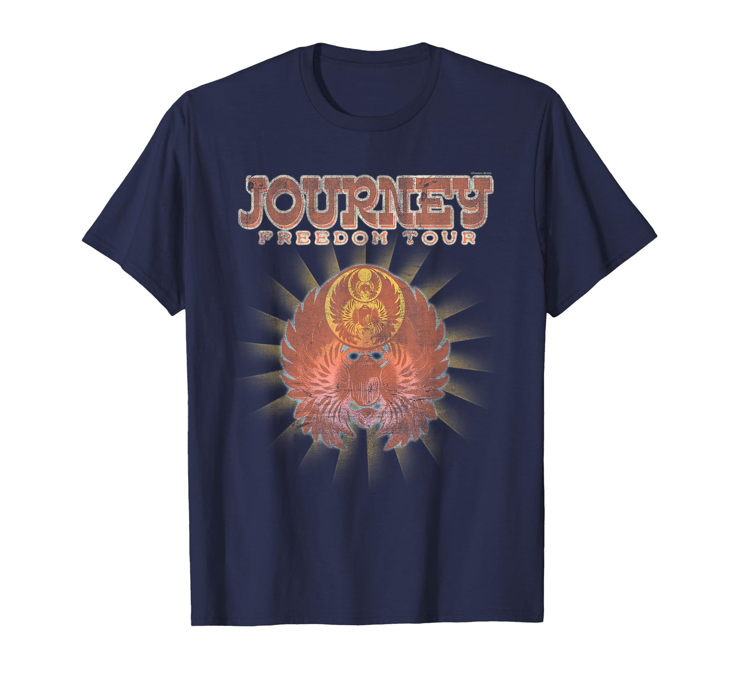 Journey Freedom Golden Scarab Western Logo Vintage Band T-Shirt