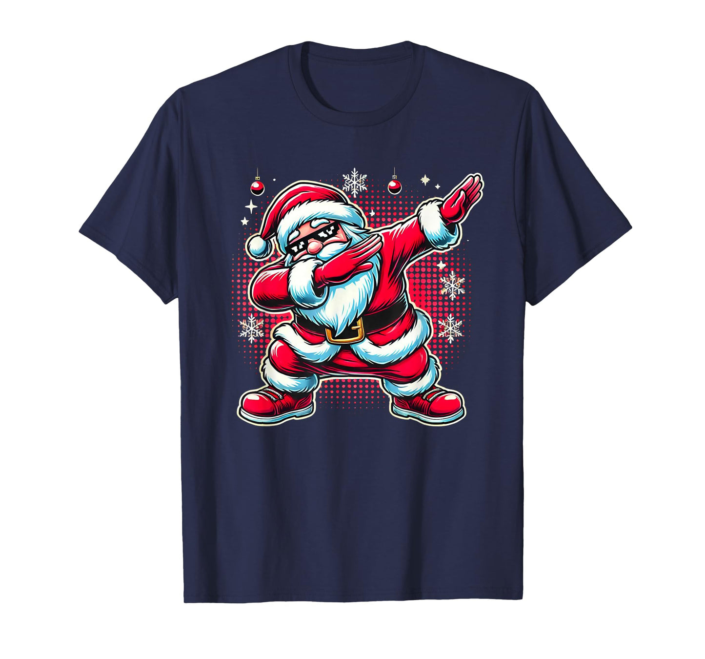 Dabbing Santa Claus Funny Christmas Boys Kids Girls Xmas Dab T-Shirt