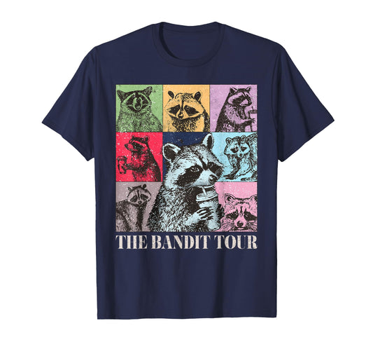 Raccoon The Bandit Tour Funny Raccoon Summer 2024 T-Shirt