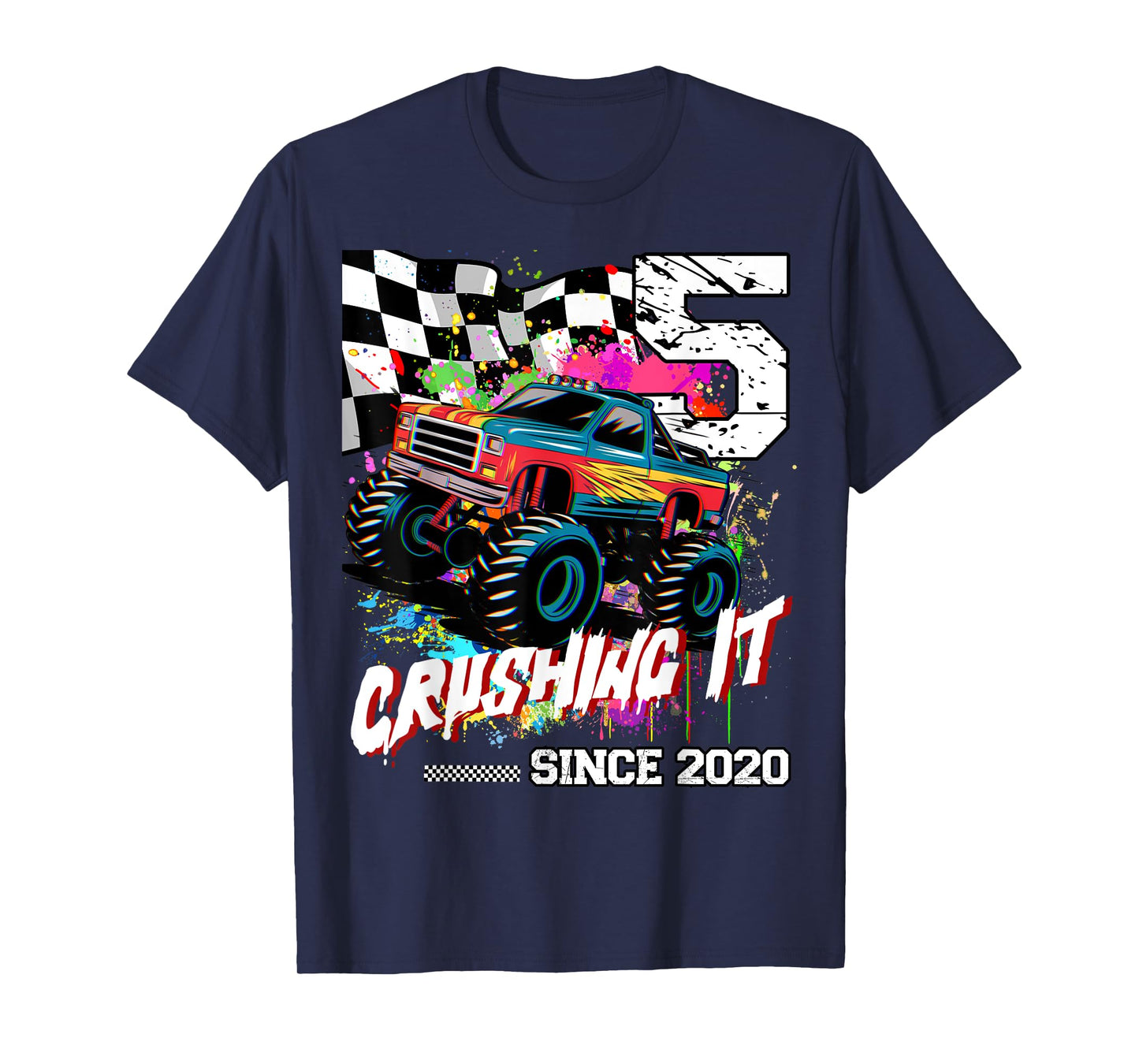 Birthday Monster Truck 5th years old Monster Truck Birthday T-Shirt