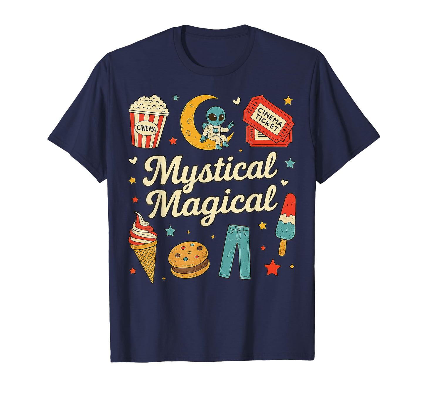 Mystical Magical Retro Aesthetic Space Gifts Men Women Kids T-Shirt