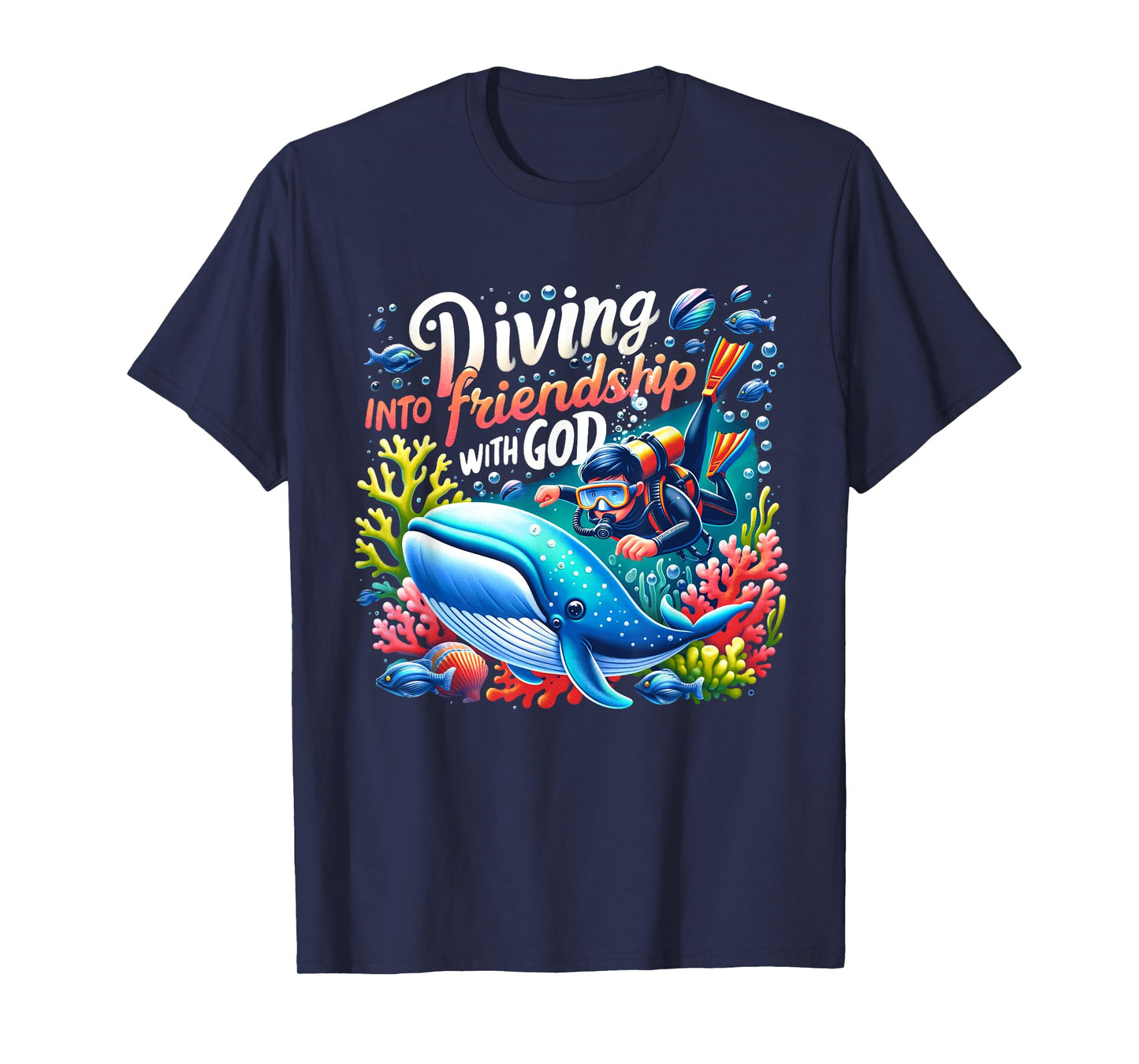 Vacation Bible School Diving Into Friendship God VBS 2024 T-Shirt