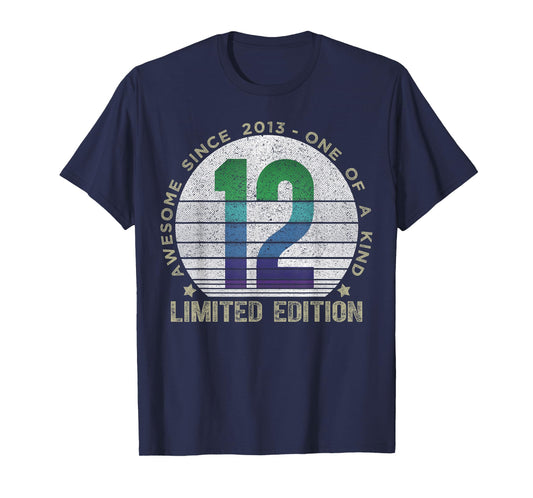 12 Year Old Gifts Vintage 2013 Limited Edition 12th Birthday T-Shirt
