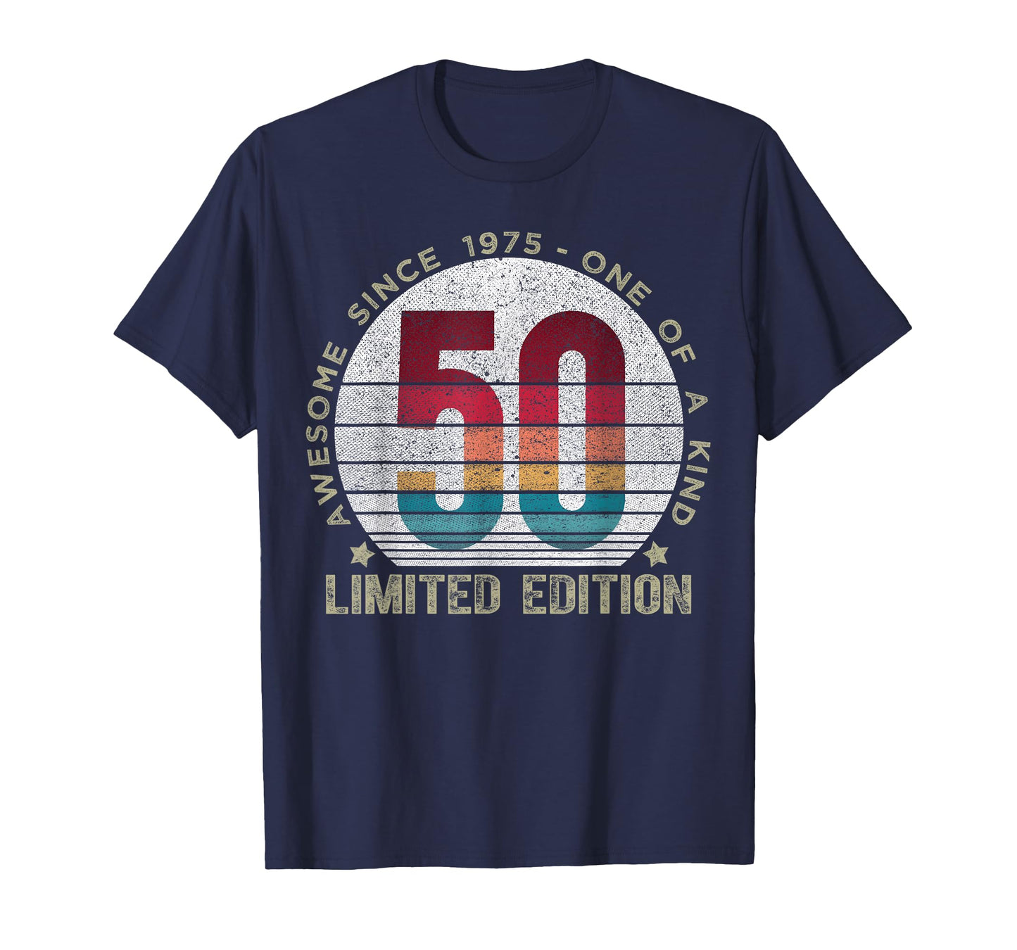 50 Year Old Gifts Vintage 1975 Limited Edition 50th Birthday T-Shirt