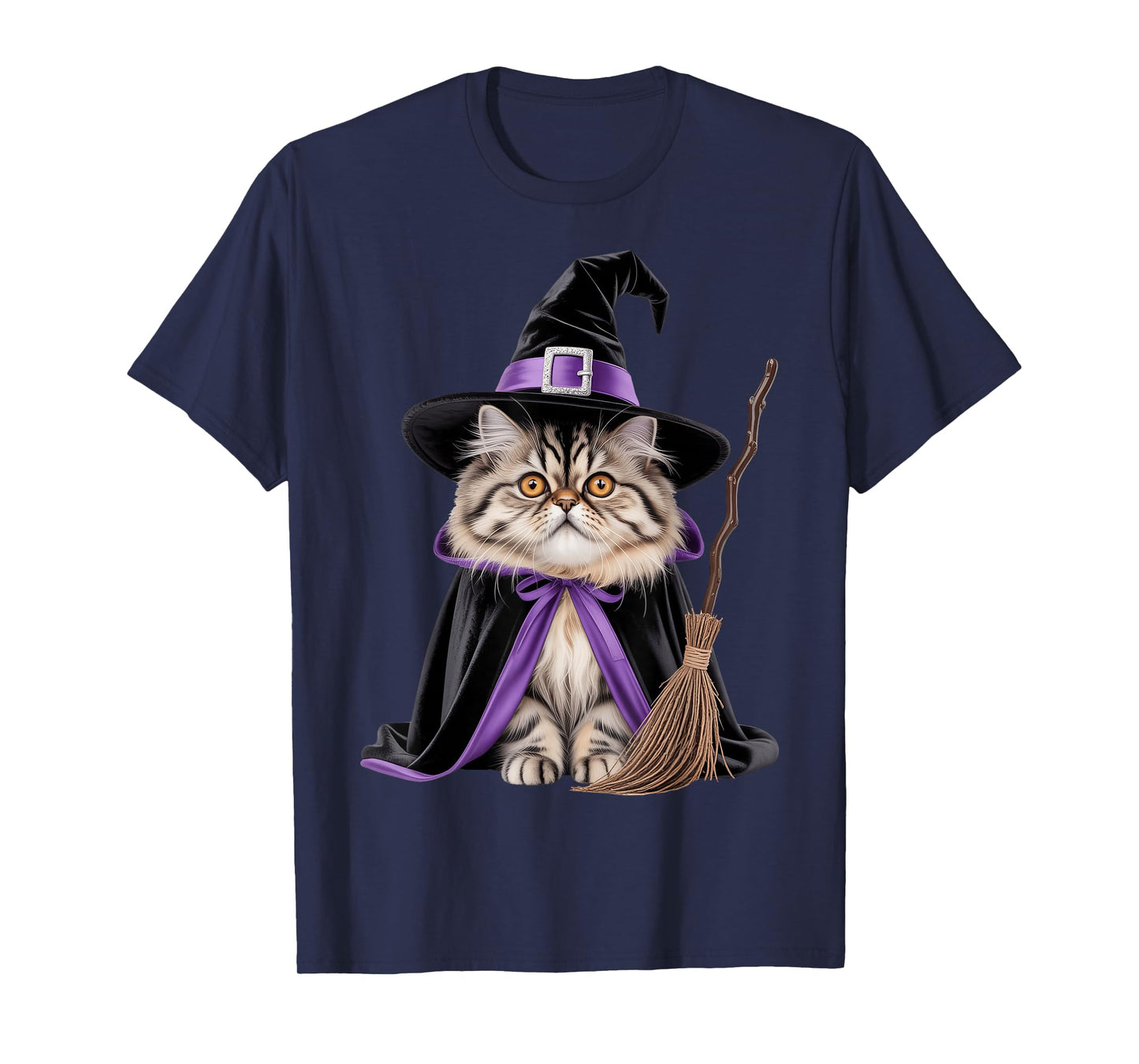 Cat Witch Halloween T-Shirt