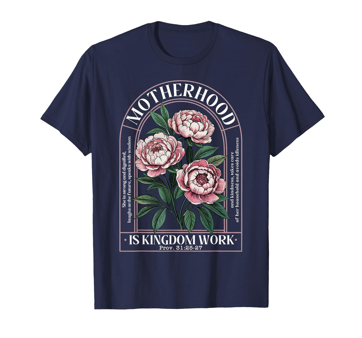Motherhood Is Kingdom Work Mothers Day Mom Jesus Christian T-Shirt