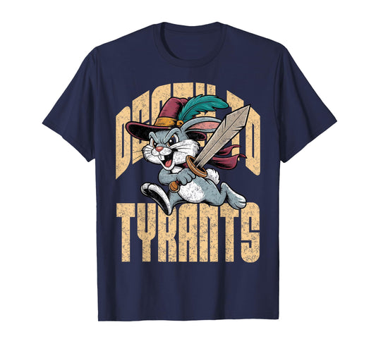 Death To Tyrants Retro Rabbit Meme Funny Vintage 90s T-Shirt