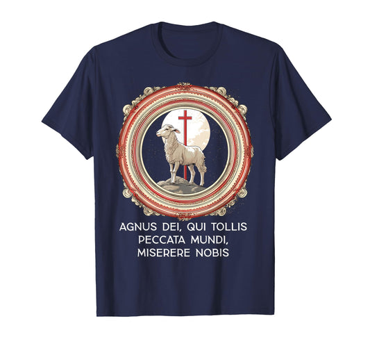 Agnus Dei Sanctus Traditional Latin Mass Catholic T-Shirt