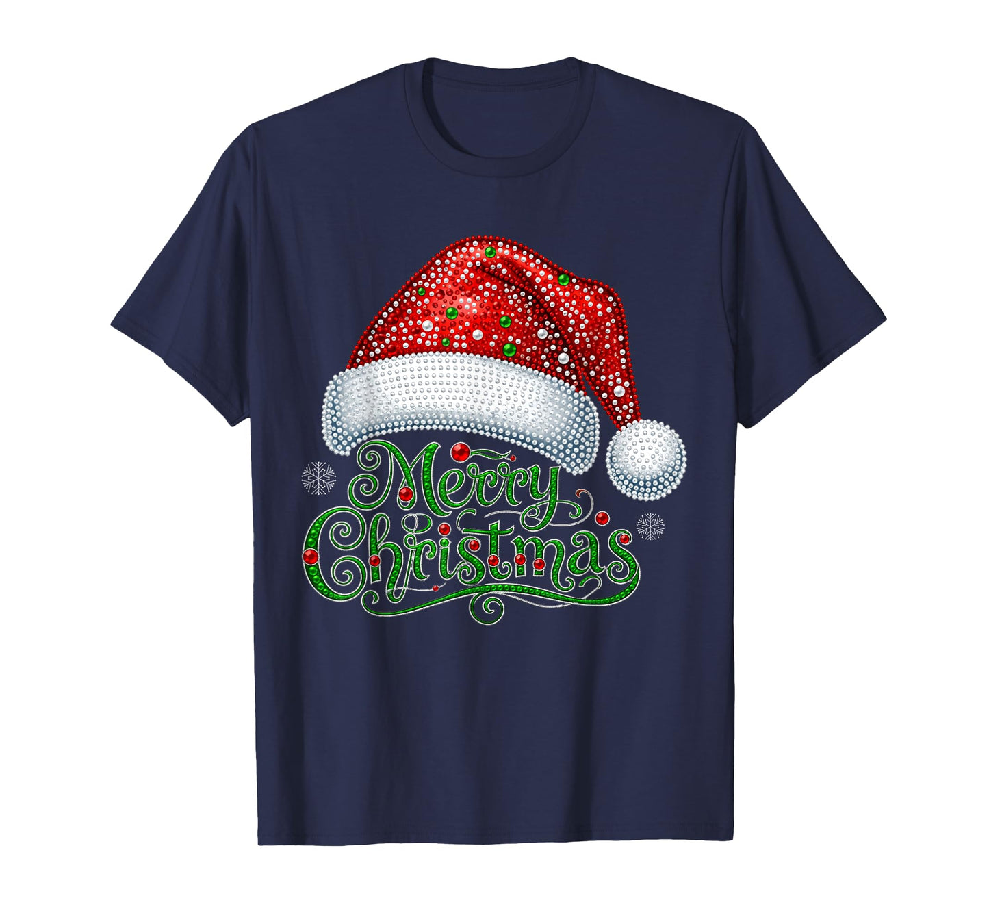 Merry Christmas Santa Hat Xmas Family Matching Pajama T-Shirt