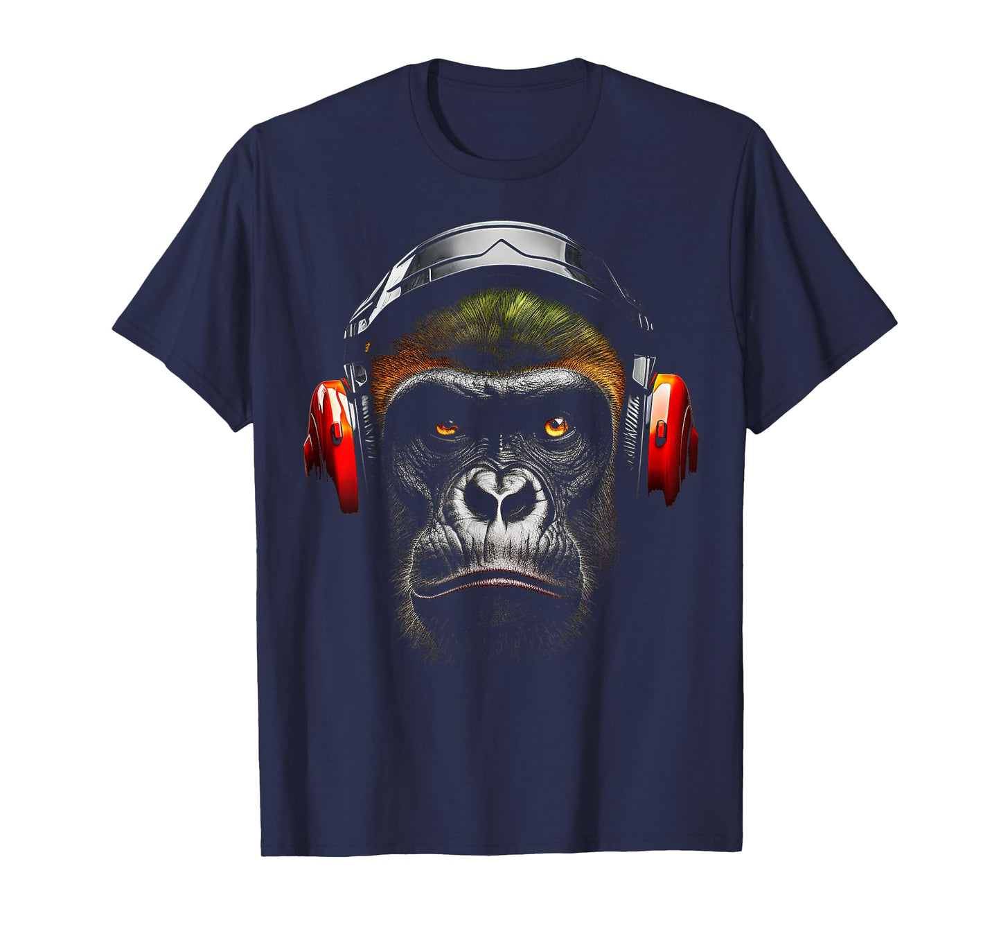 Gorilla Drawing Animal Headphones Artwork Gorilla T-Shirt