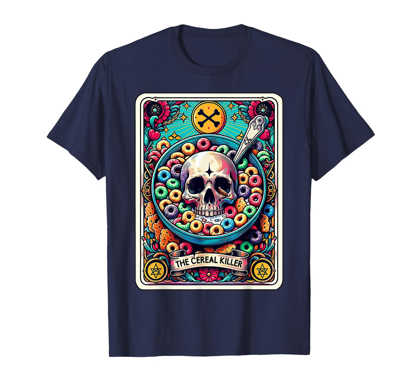 The Cereal Killer Funny Tarot Card T-Shirt