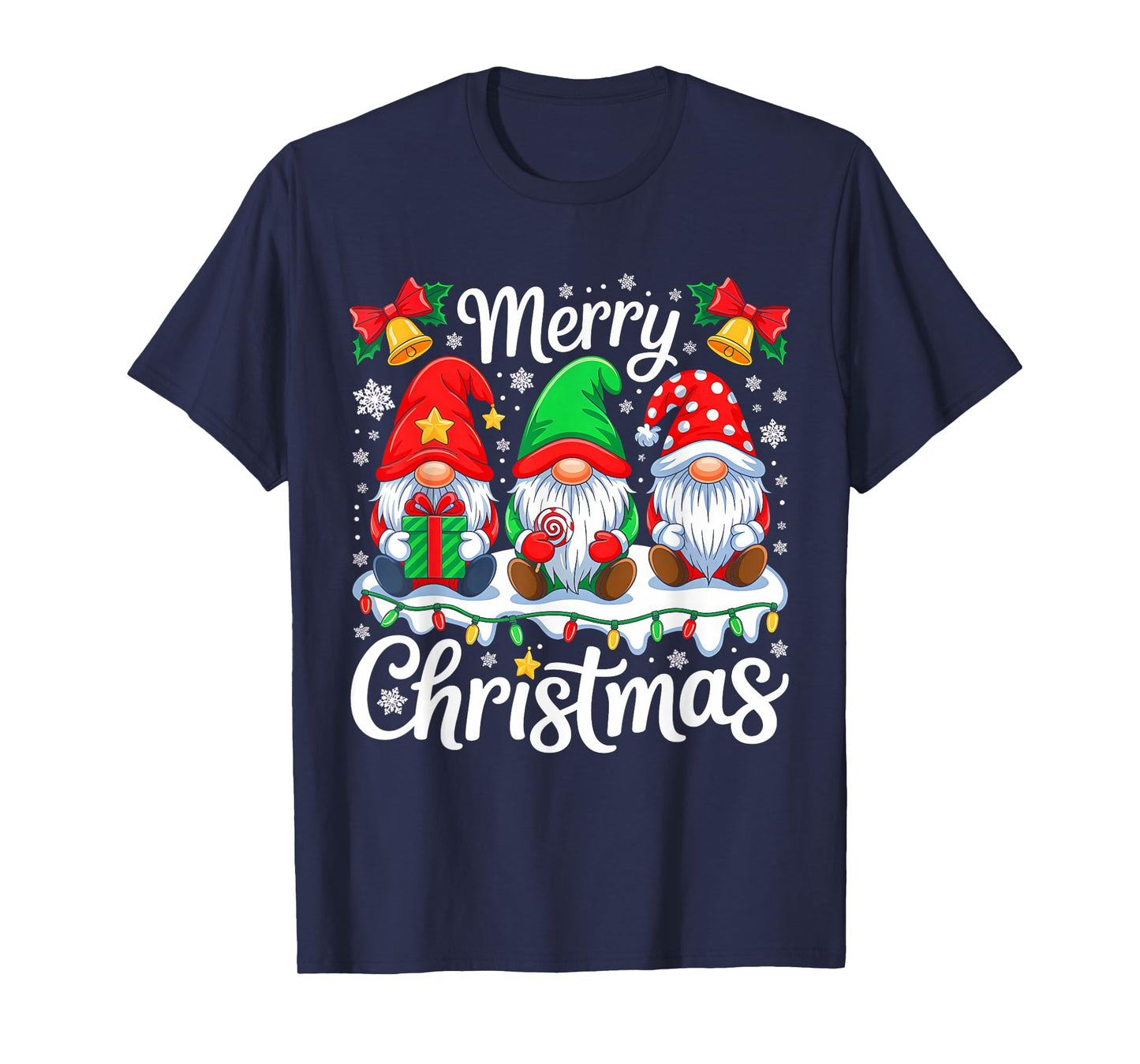Gnomes Xmas Merry Christmas for Men Women Kids Gnomes Lover T-Shirt