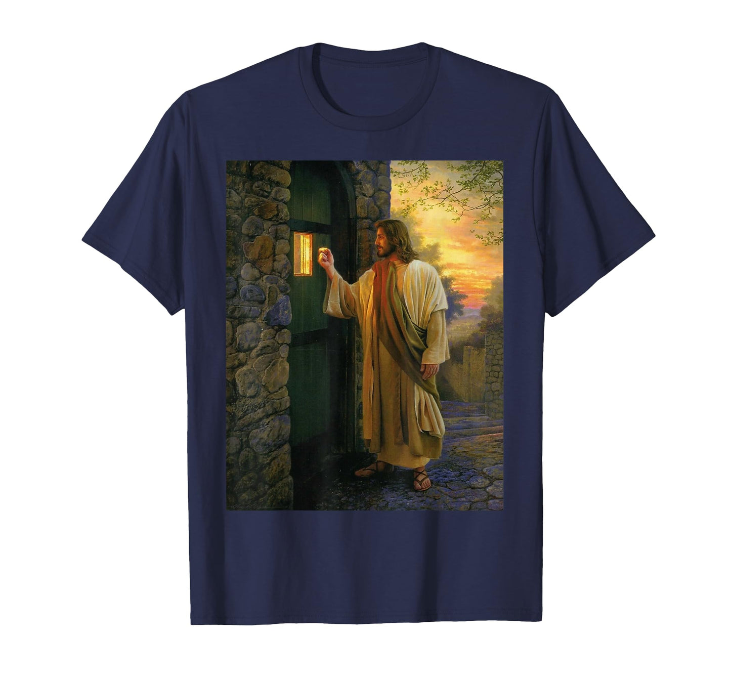 Jesus Knocking On Door Loving Jesus Christ T-Shirt