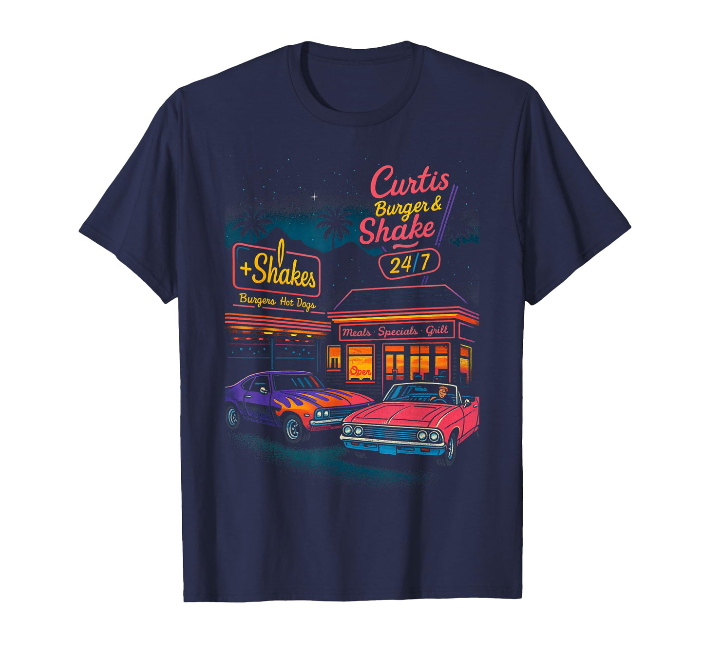 Vintage Classic Cars Muscle Car Retro 80s 90s Style Graphic T-Shirt