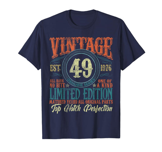 49 Year Old Gifts Vintage 1976 Limited Edition 49th Birthday T-Shirt