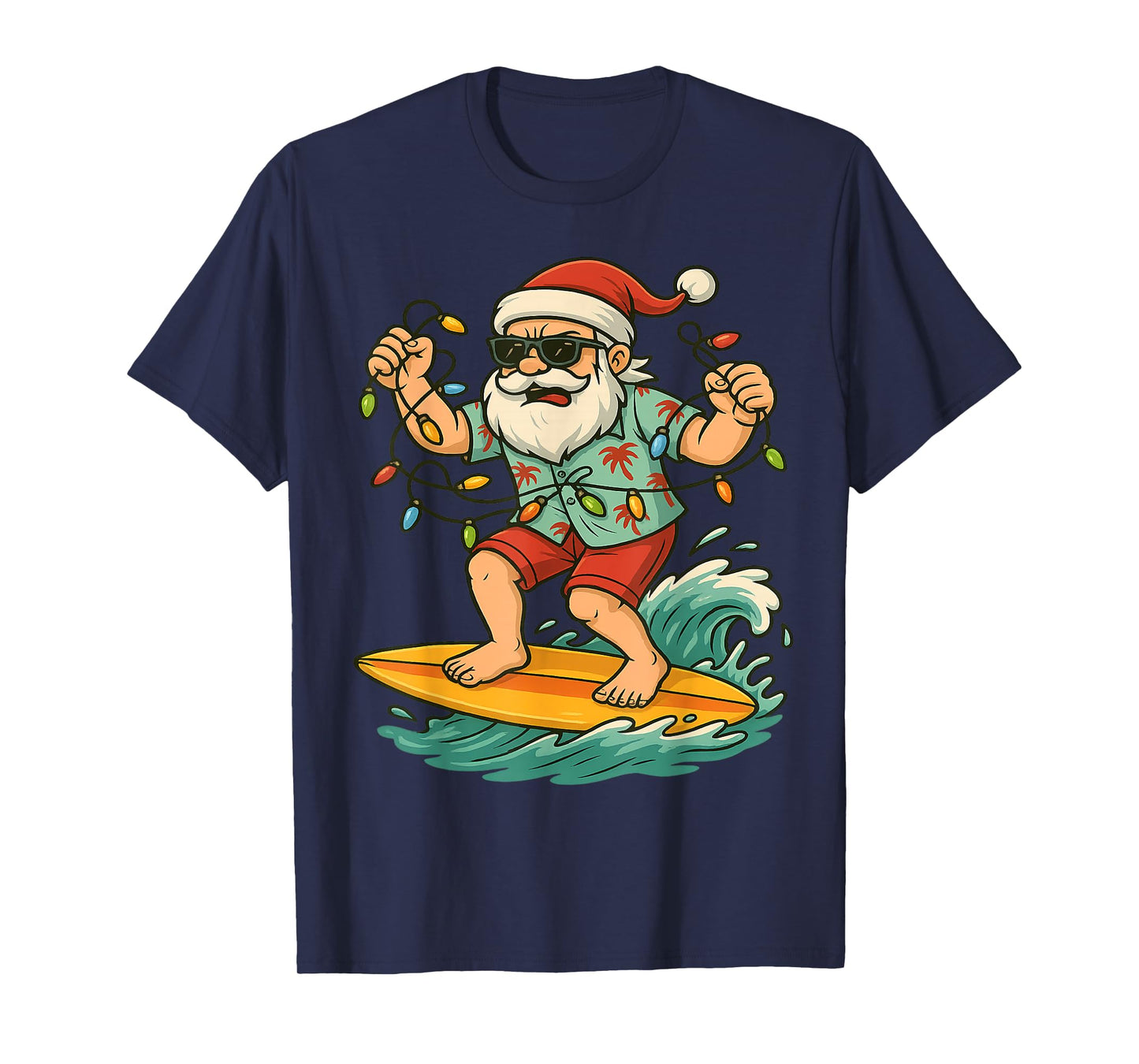 Christmas in July on The Beach Santa Summer Xmas T-Shirt