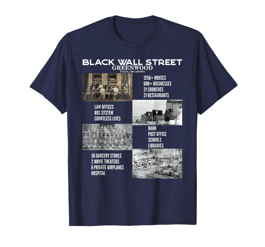Vintage Black Business Black History Month Black Wall Street T-Shirt