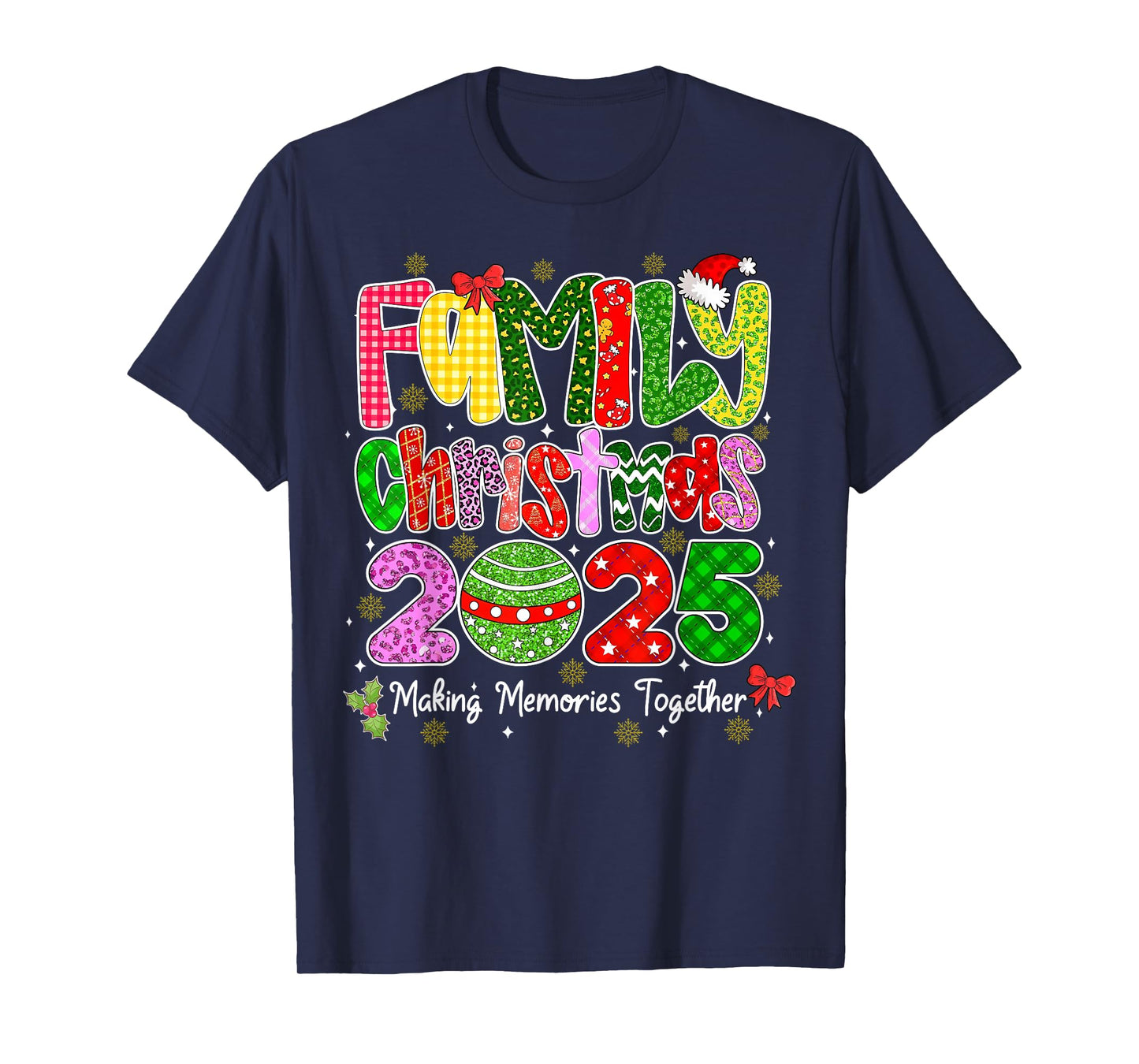 Matching Family Christmas 2025 Team Santa Elf Squad Outfit T-Shirt