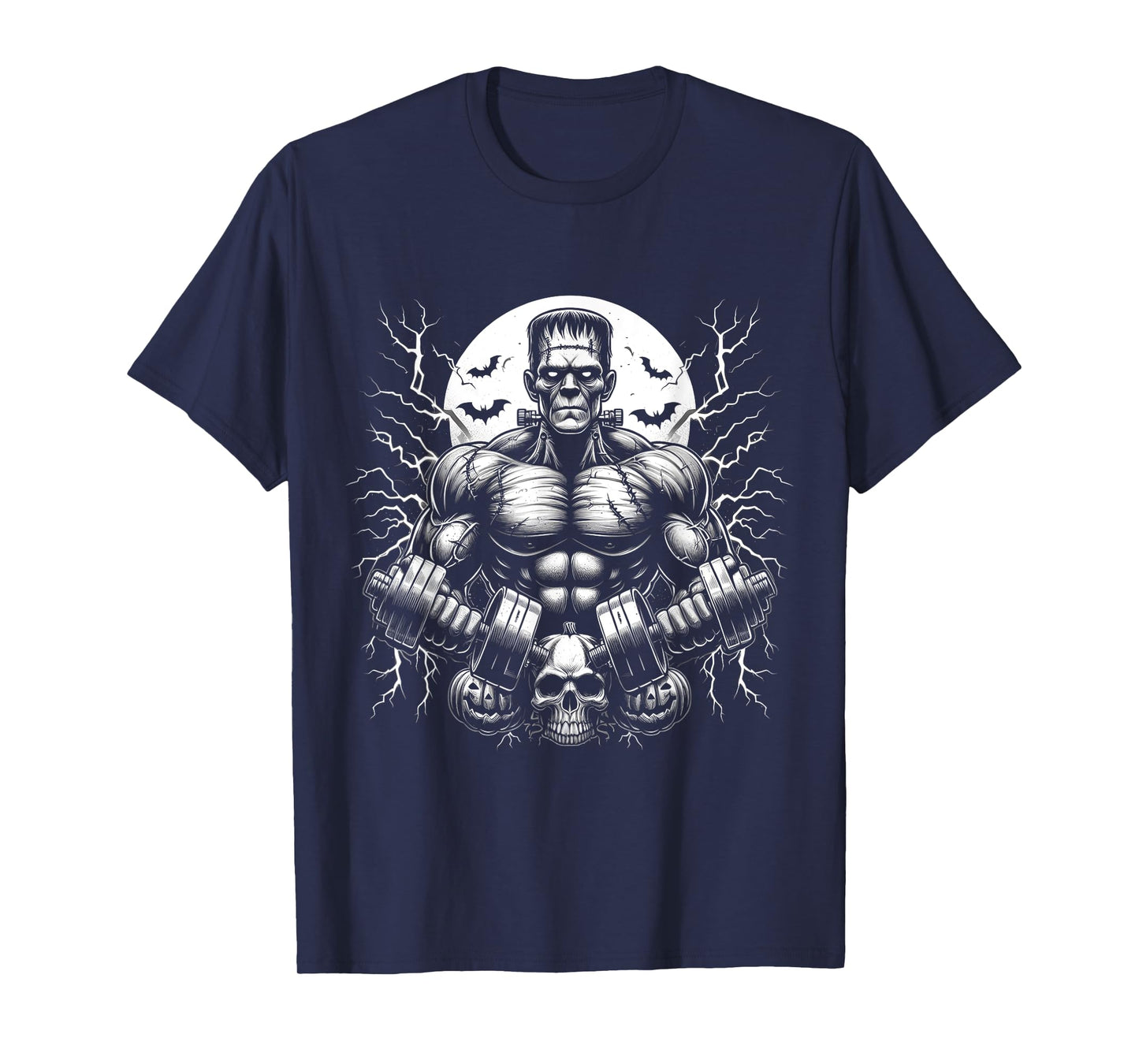 Frankenstein Monster Halloween Gym Workout T-Shirt