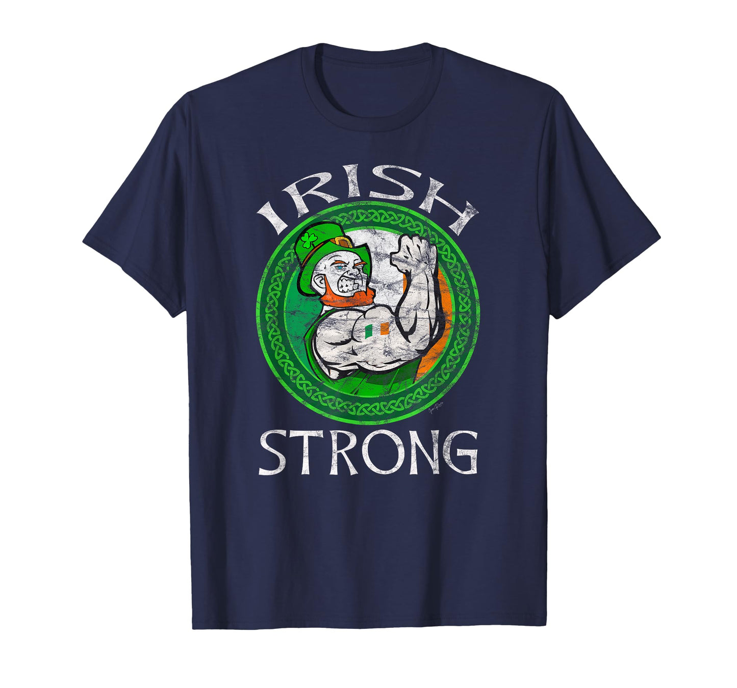 Strongman Powerlifting Irish funny Weightlifting Dad Gym T-Shirt