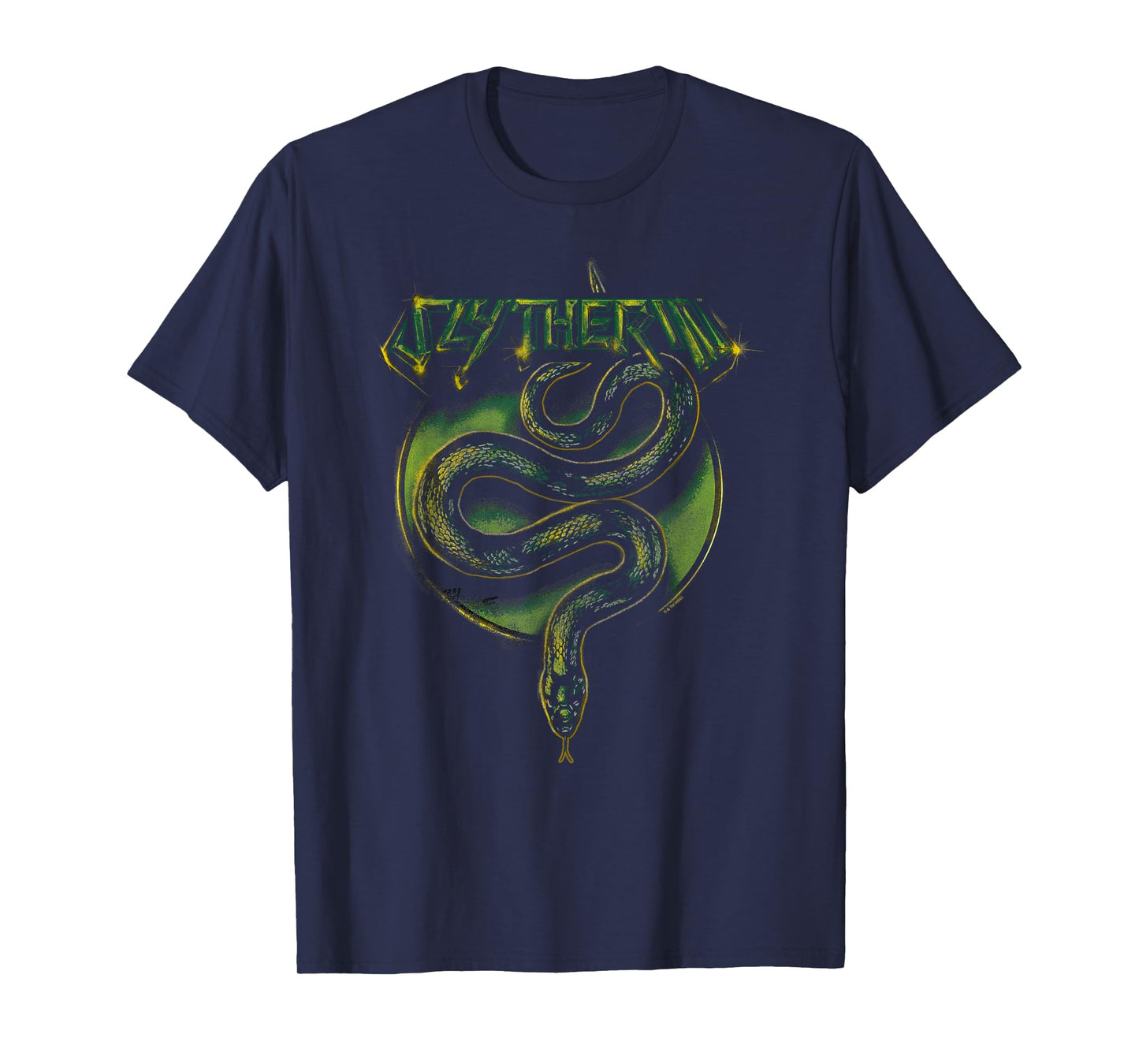 Harry Potter Slytherin Vintage Rock Band Style Logo T-Shirt