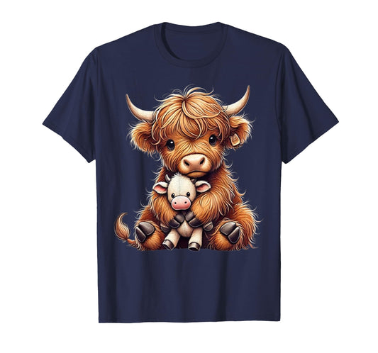 Highland cow design for farmers and highland cow T-Shirt
