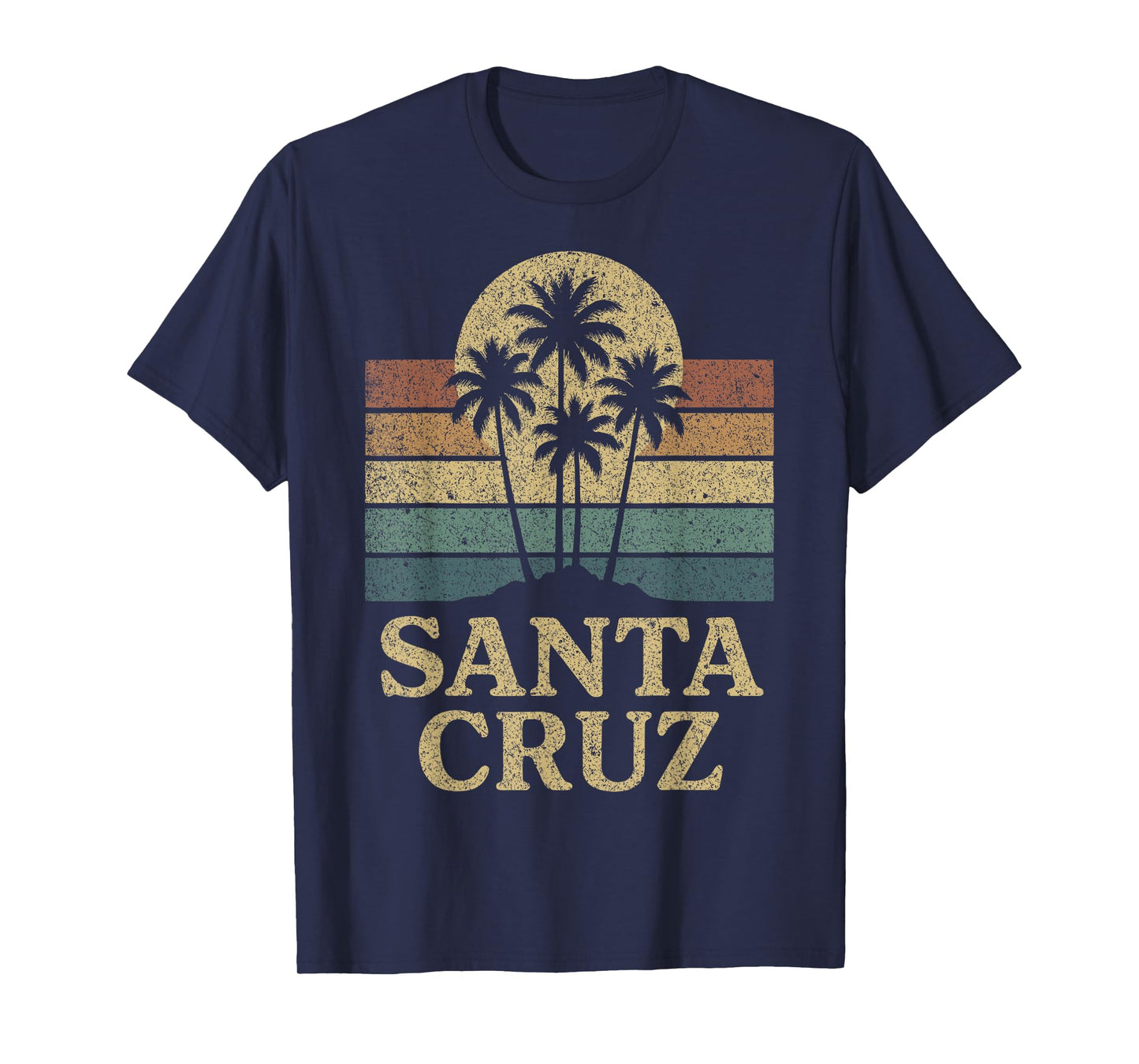 Santa Cruz CA California Retro 70s 80s 90s Surfer T-Shirt