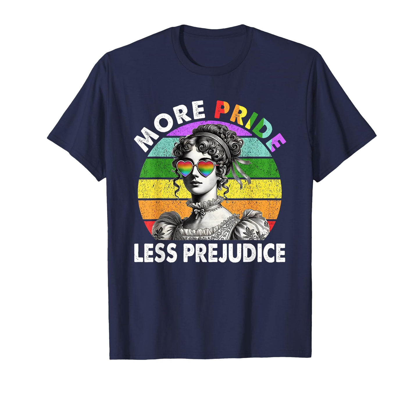 More Pride Less Prejudice Pride Month LGBTQ Gay Lesbian T-Shirt
