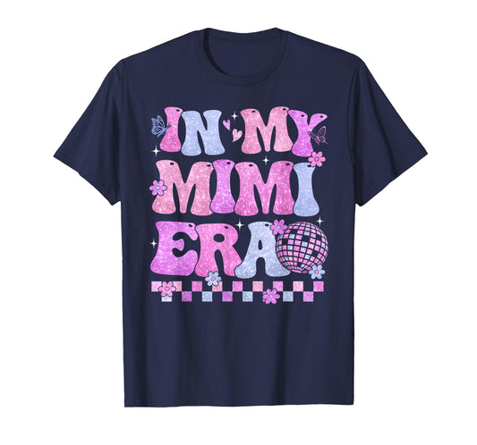 In My Mimi Era Groovy Retro Mothers Day Disco Ball Women T-Shirt
