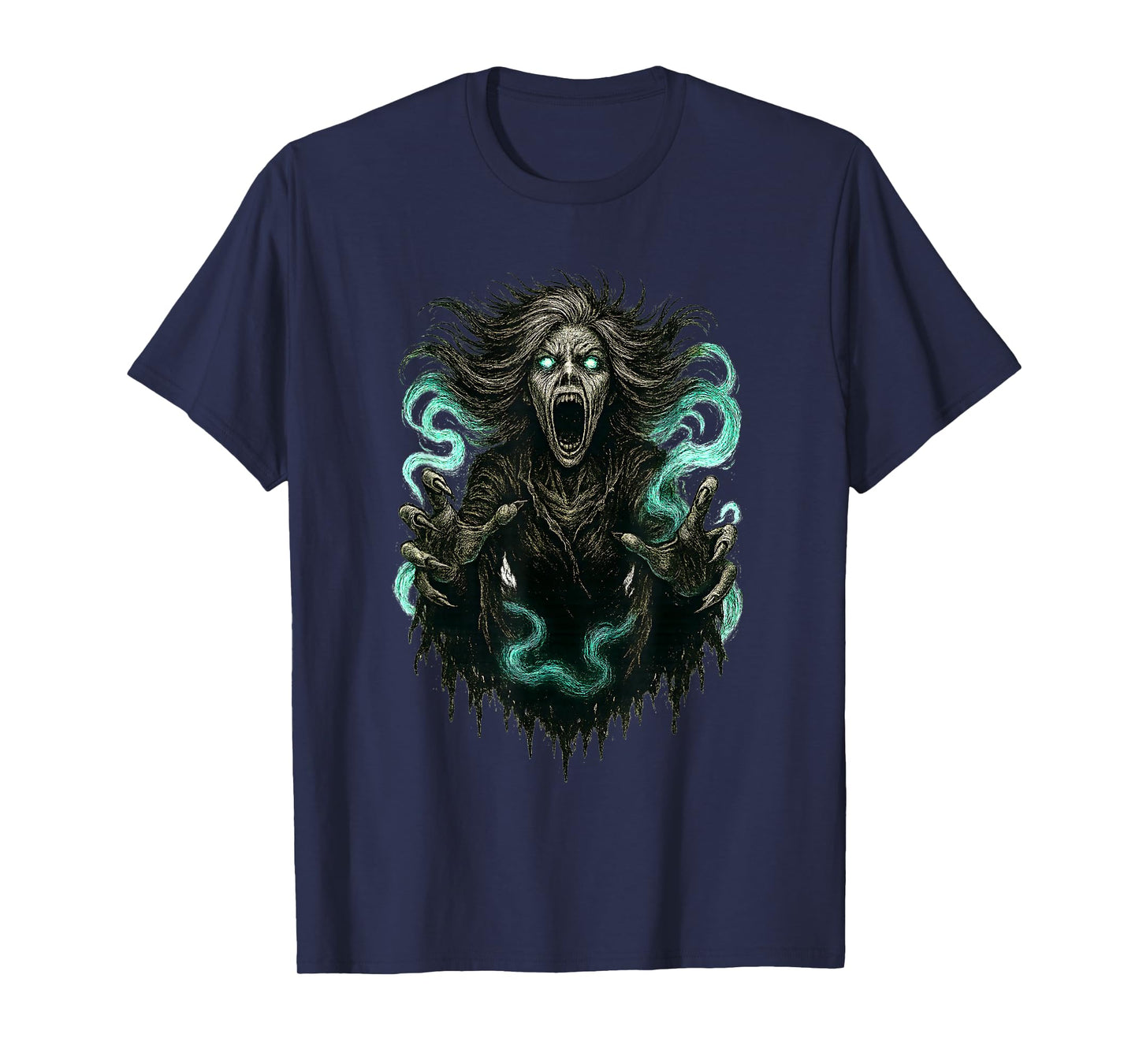 Banshee Wailing Ghost Screamer Spirit Haunting Phantom Tee T-Shirt