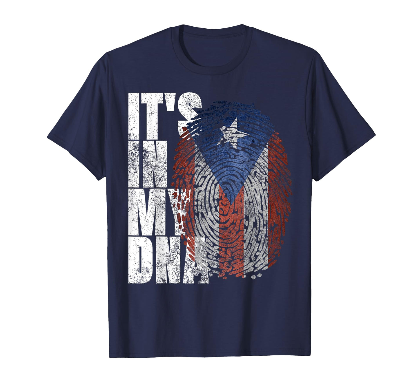 It's In My DNA Puerto Rican Gifts Hispanic Puerto Rico Flag T-Shirt
