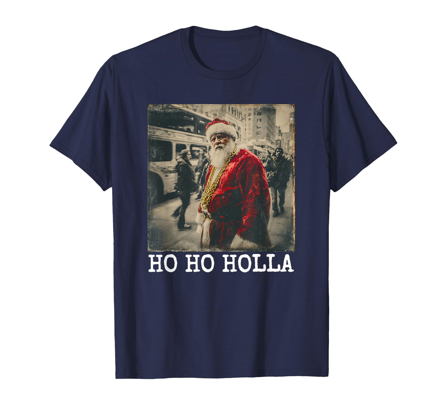 Hip Hop Christmas Gangster Santa T-Shirt