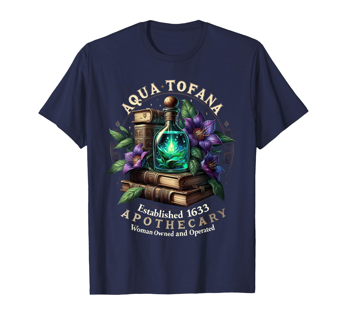 Aqua Tofana Apothecary Feminist Vintage Woman Girl T-Shirt