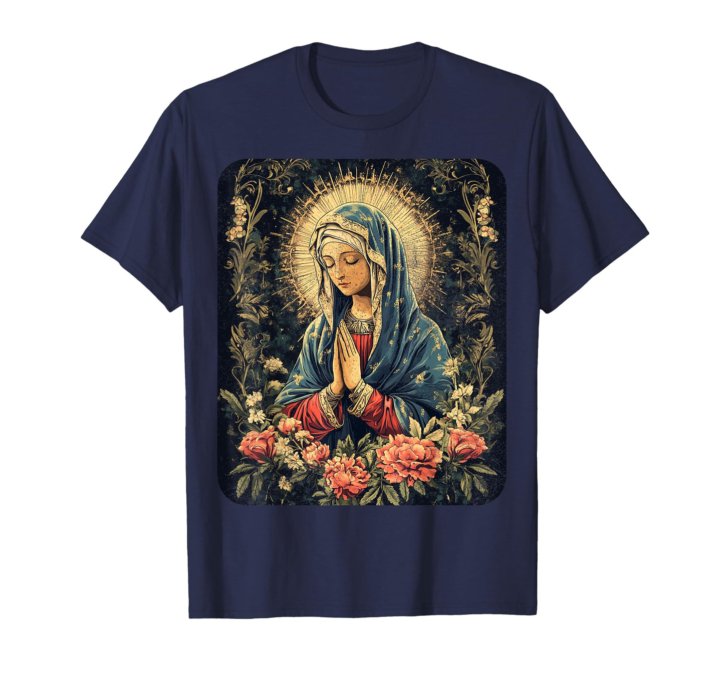 Vintage Virgin Mary Art T-Shirt