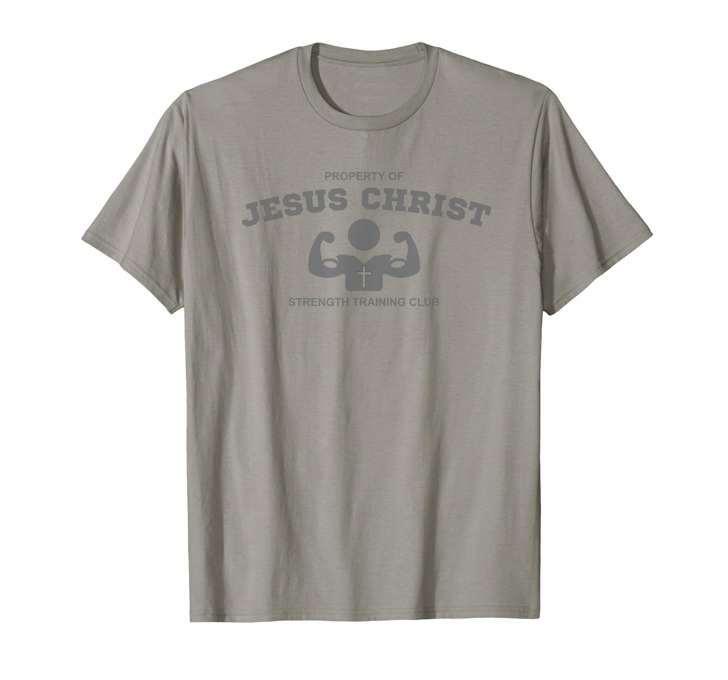Christian Fitness Jesus Workout Gym Strength Training T-Shirt