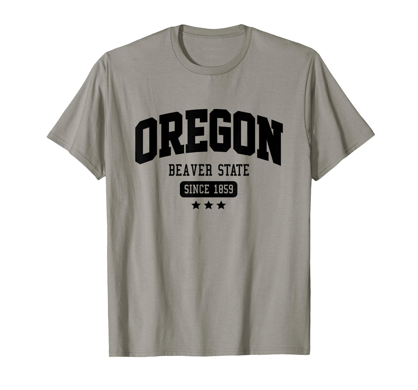 Vintage Oregon Beaver State Athletic Black Text T-Shirt