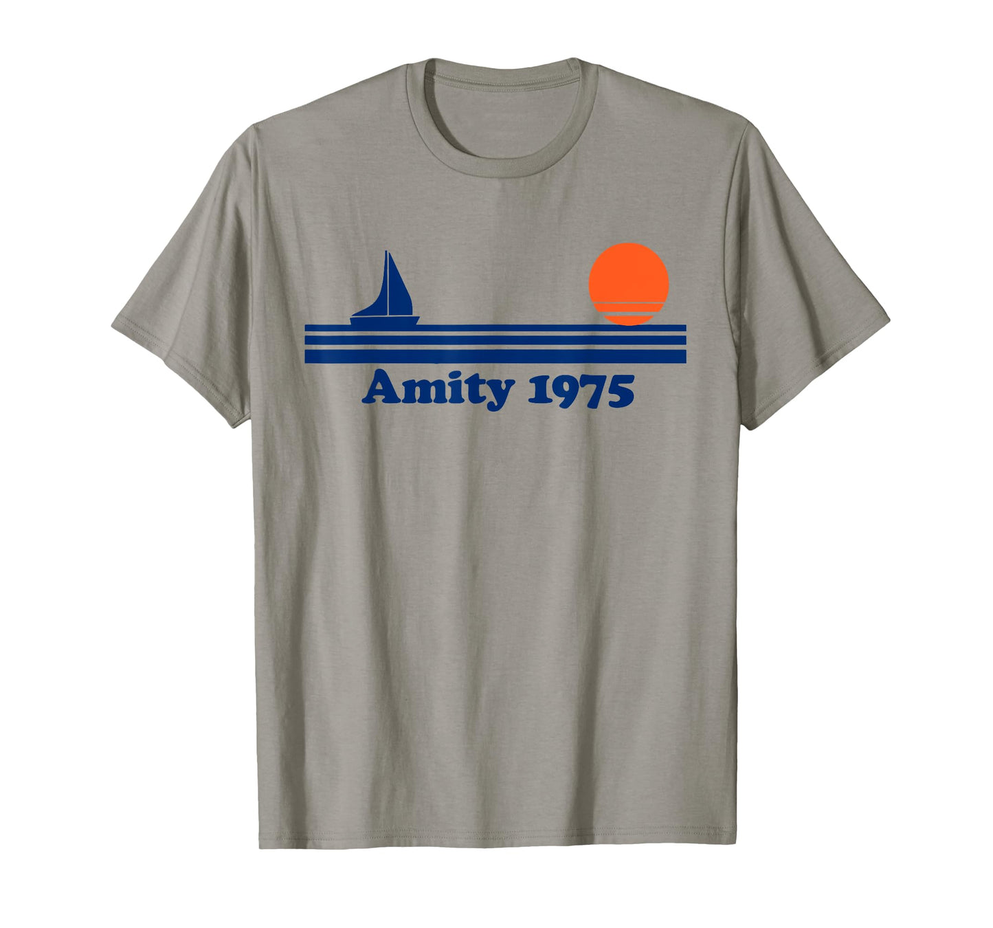 Vintage Amity 1975 Sunset Retro Sailboat Sunrise Summer T-Shirt