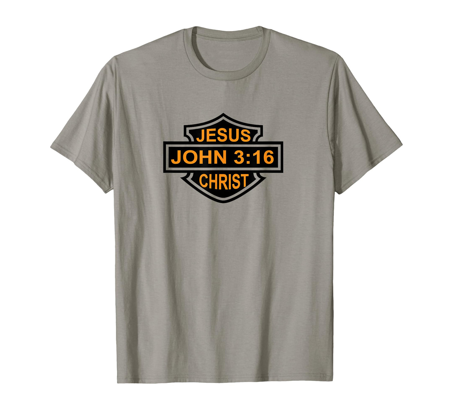 Jesus Christ John 3:16 Gospel Christian Biker Emblem T-Shirt T-Shirt