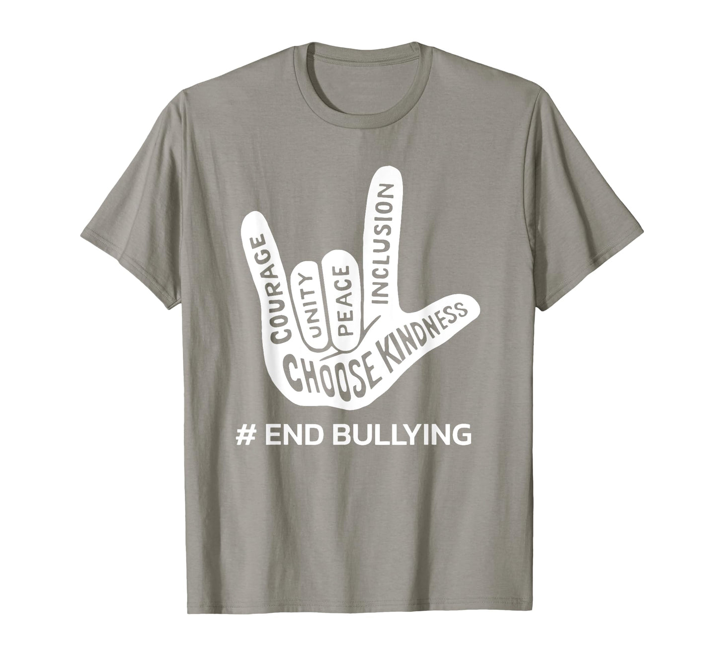 Unity Day Orange Anti Bullying Peace Love Sign Language T-Shirt