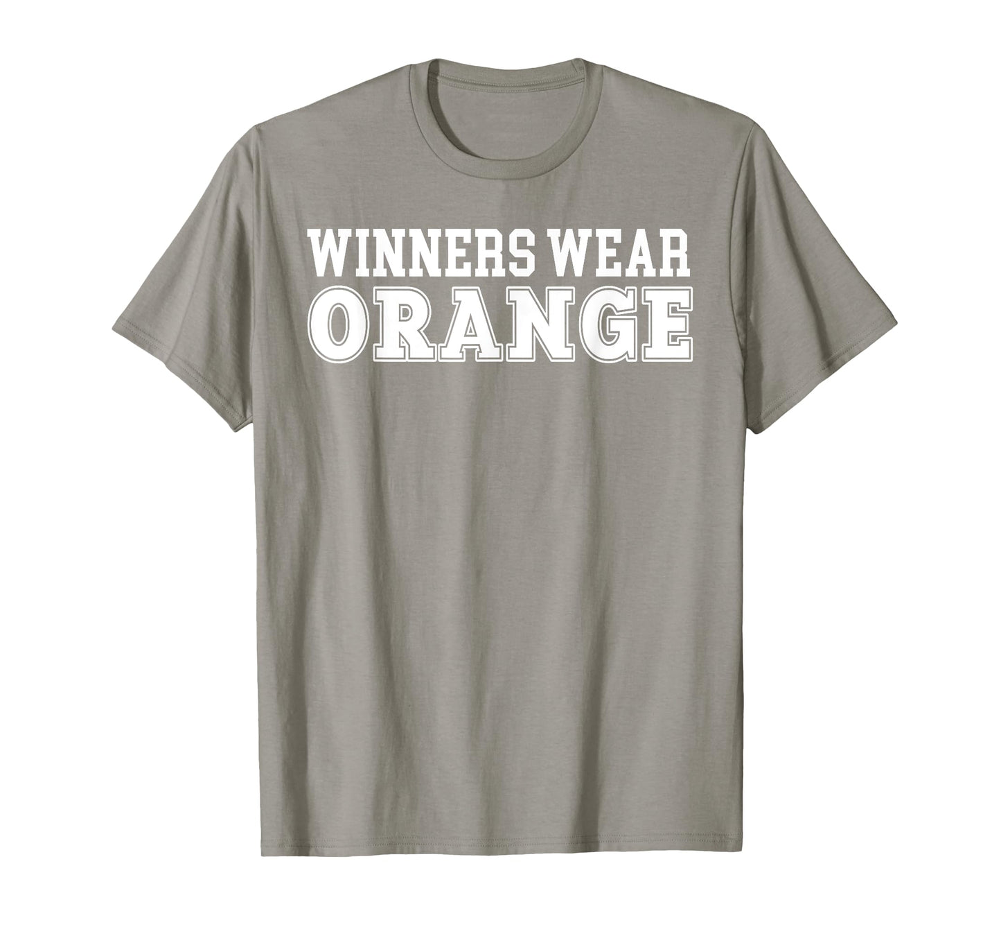 Winners Wear Orange Team Spirit Color War Wear Camp Game T-Shirt