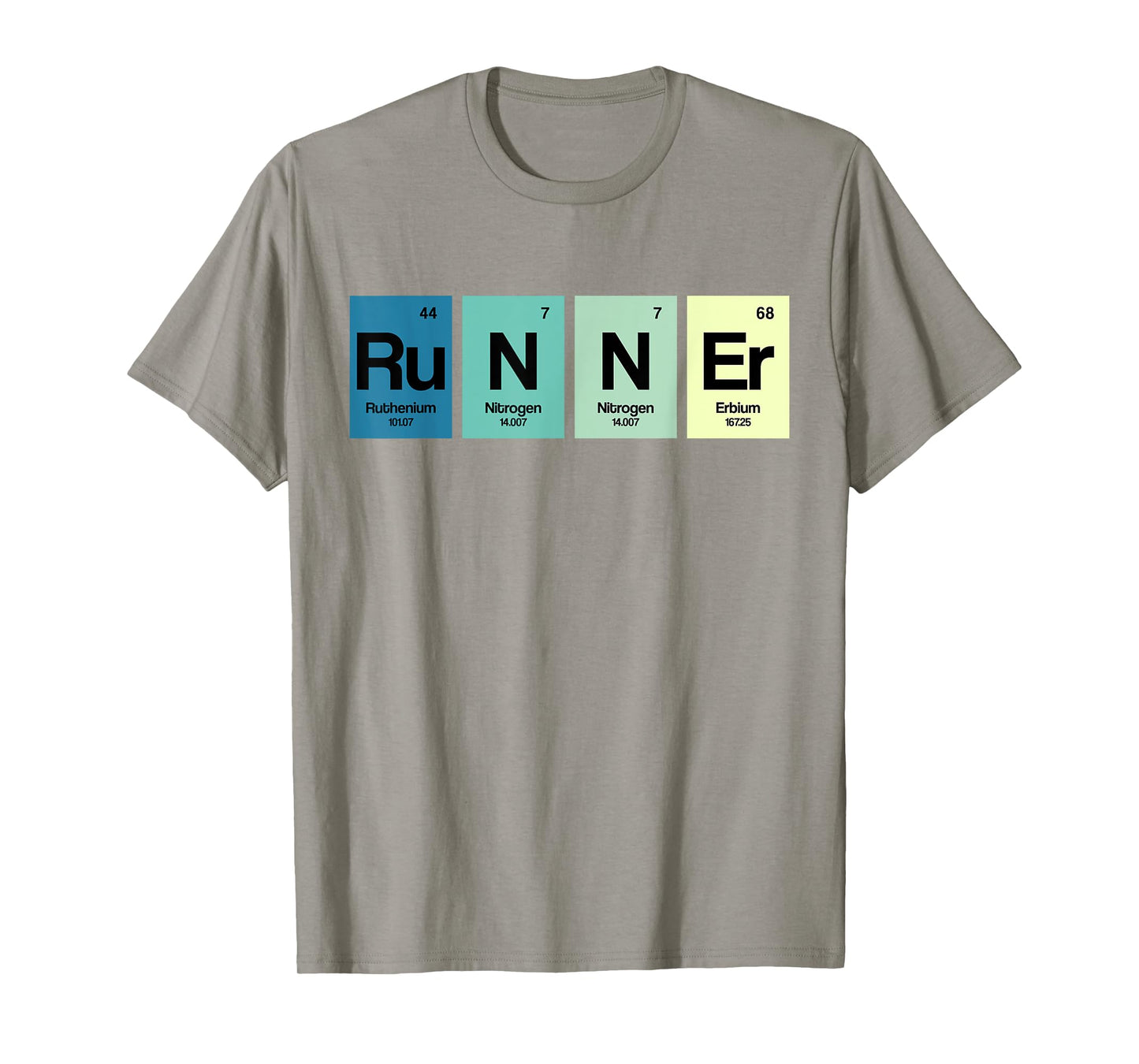 Runner Periodic Table Funy Marathon Runners Science Gift T-Shirt