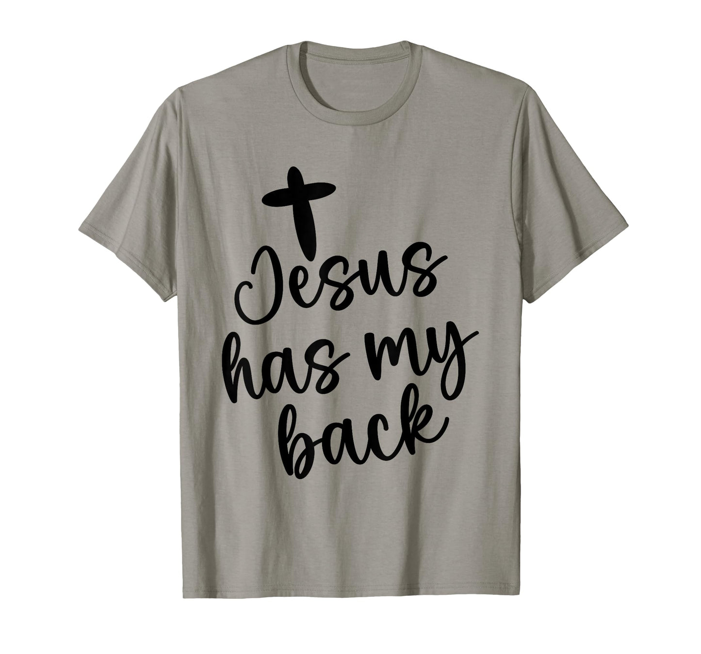 Jesus Has My Retro Back Christian Religious Quote Women Men T-Shirt