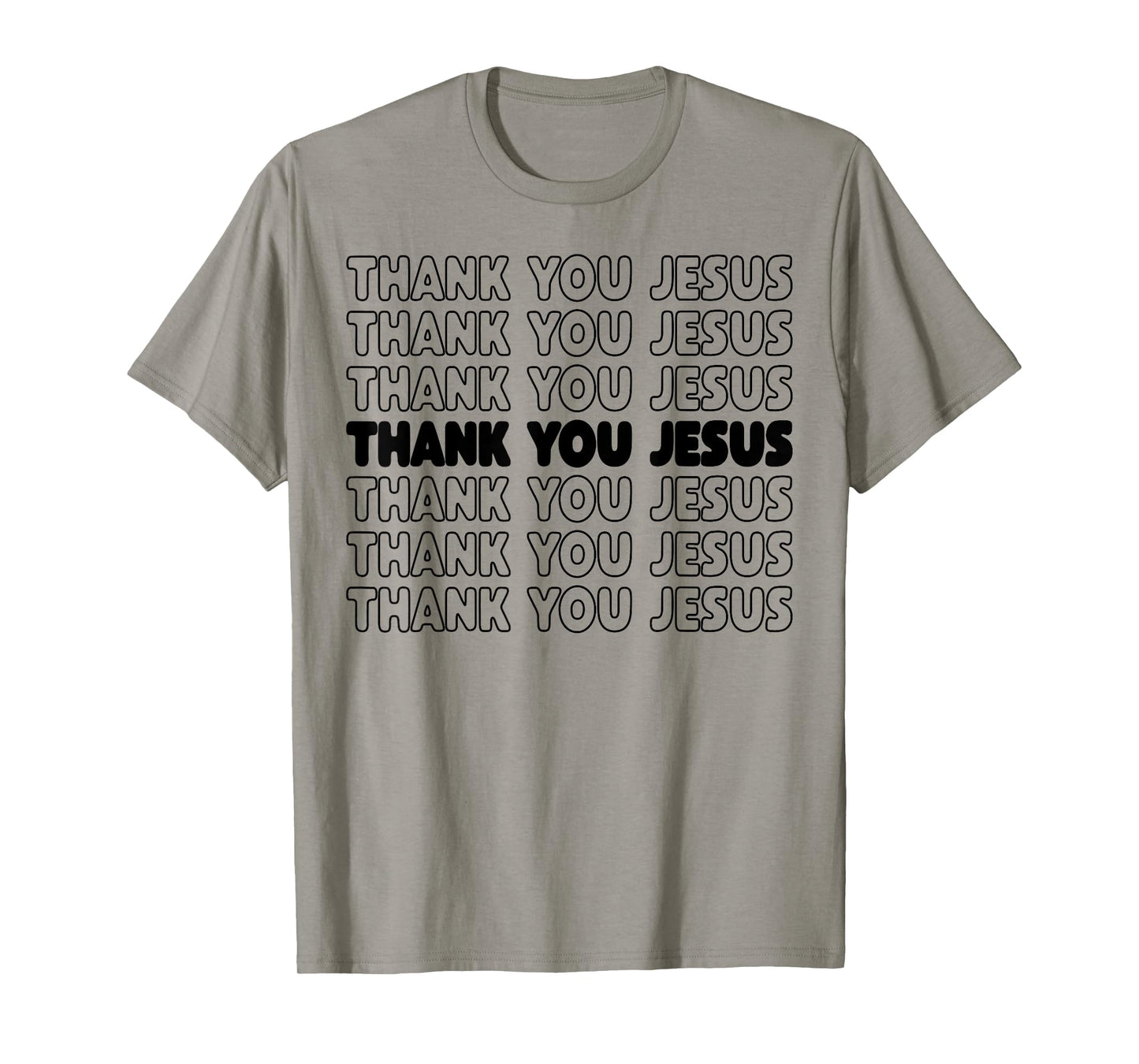 Thank You Jesus T-Shirt Bible Pride Tshirt Men T-Shirt