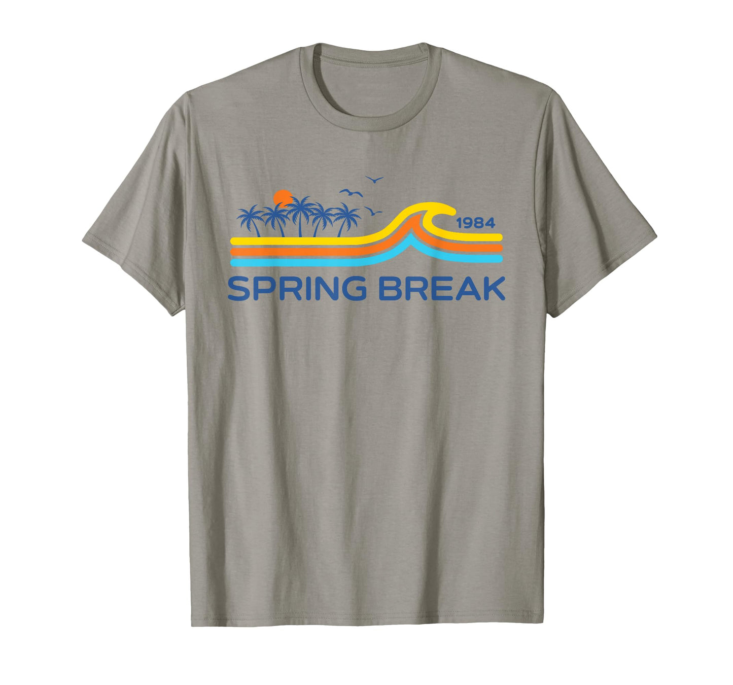 Spring Break Logo 1984 Retro Graphic Color Beach Wear Women T-Shirt