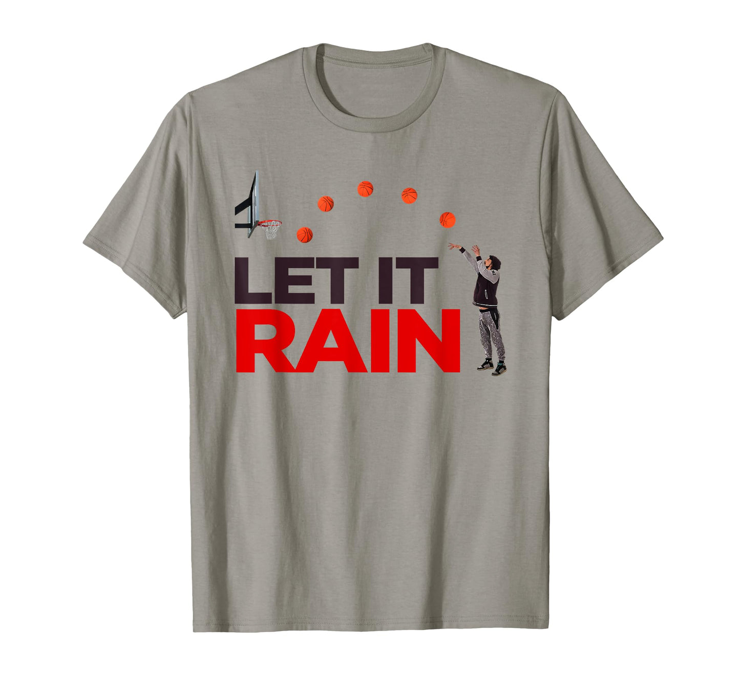 Let It Rain Funny Basketball T Shirt T-Shirt